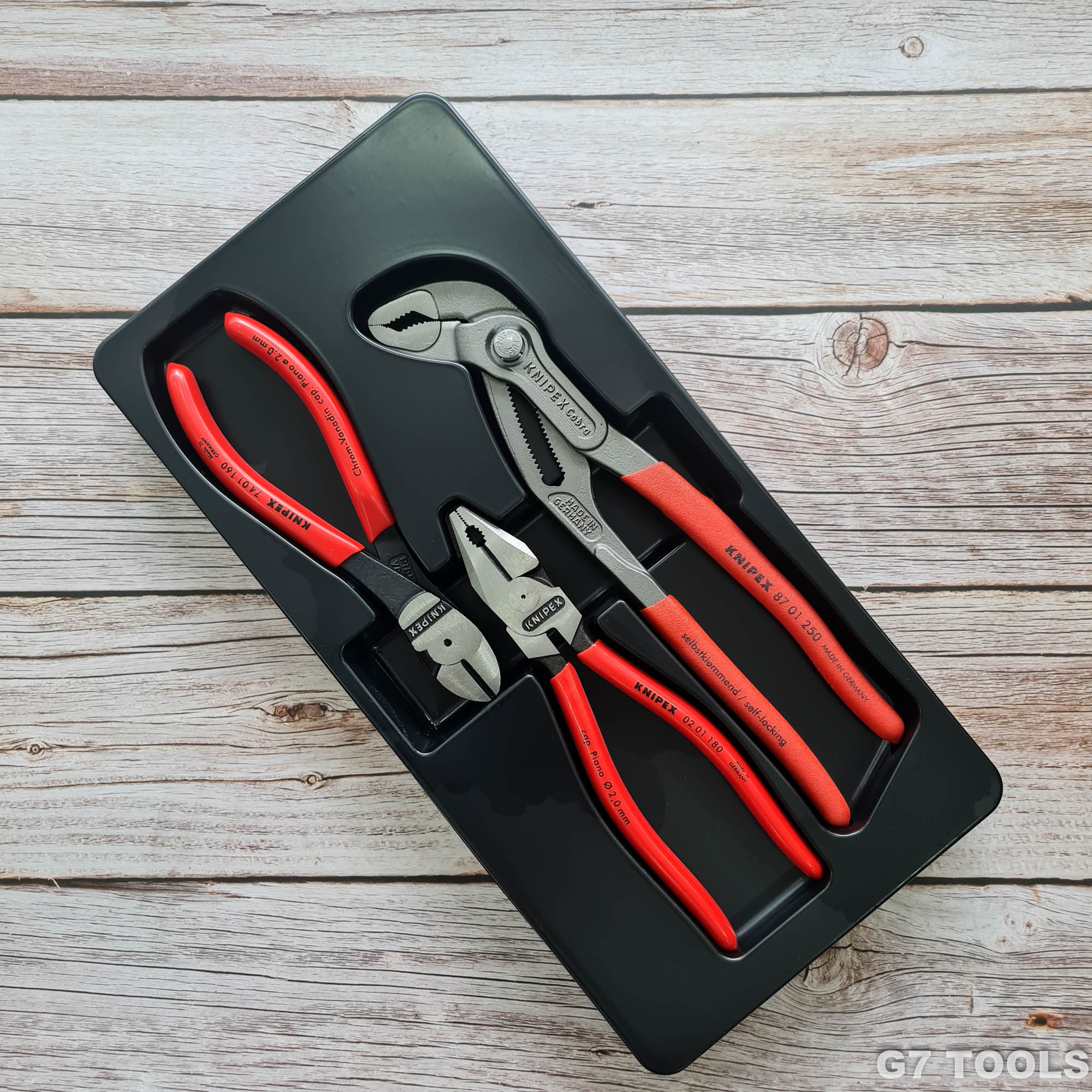 Knipex 00 20 10 - Bộ Kìm Power Set Gồm 3 Chiếc Uy Lực Cao