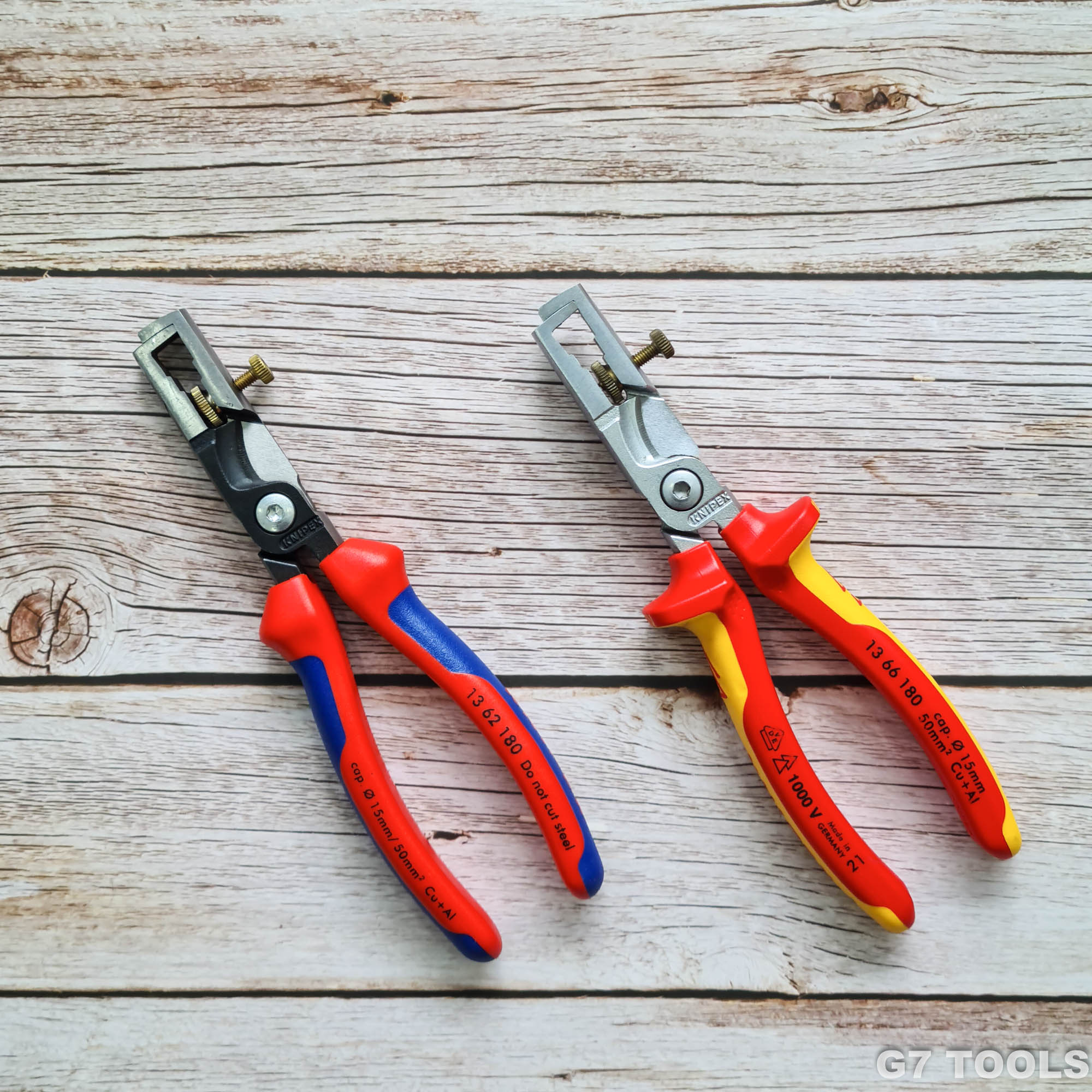 Kìm Lắp Điện KNIPEX StriX® 13 66 180 Cắt Cáp đến 50mm², Tách Dây đến 10mm²