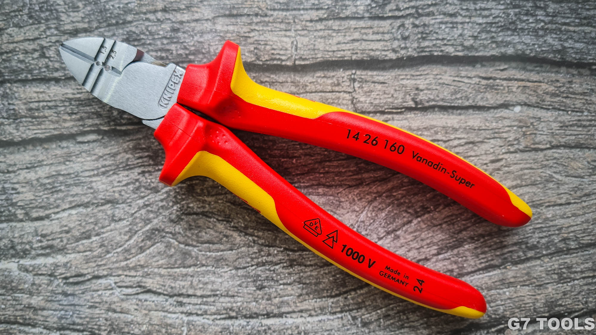 Kìm Knipex 14 26 160 Tuốt Dây 1.5mm và 2.5mm