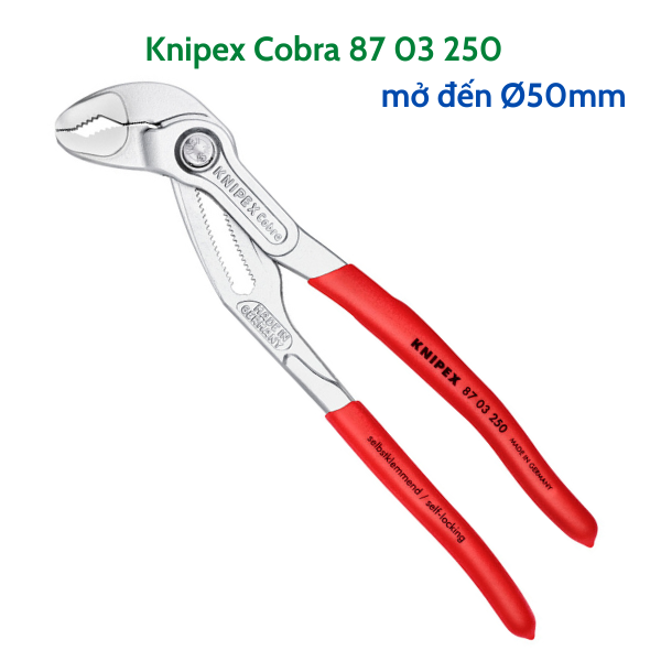 Kìm nước Mỏ Quạ Knipex Cobra 87 03 250