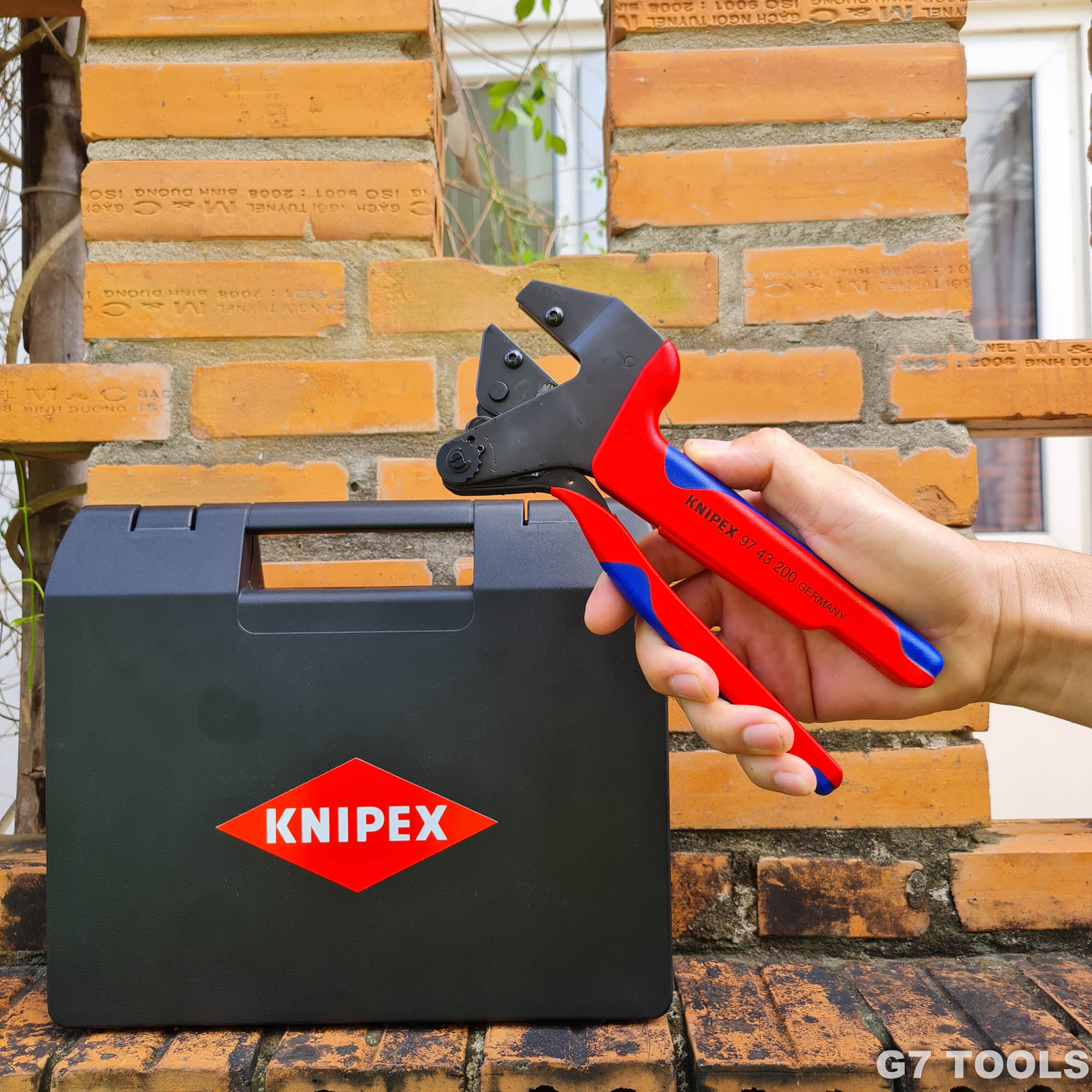 Kìm Bấm Cos Knipex PEW 12 97 43 200 A Không Ngàm
