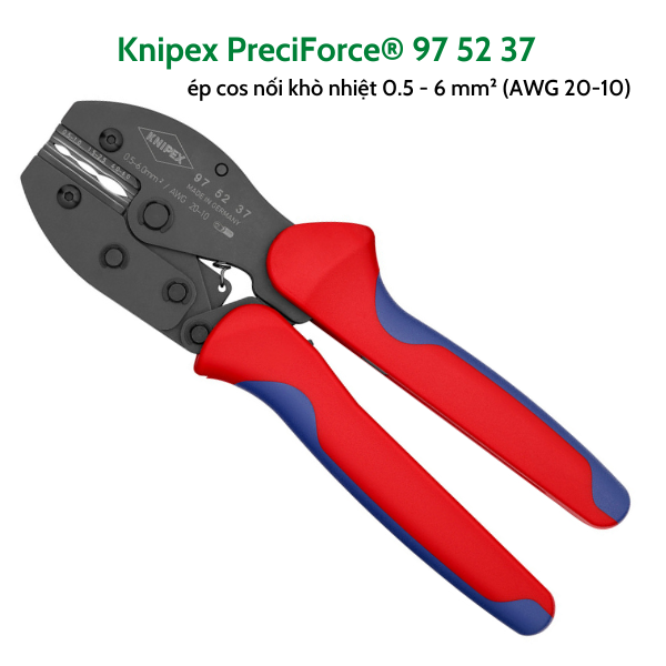 Kìm Bấm Cos Nối Co Nhiệt “Heat Shrinkeable” Knipex 97 52 37