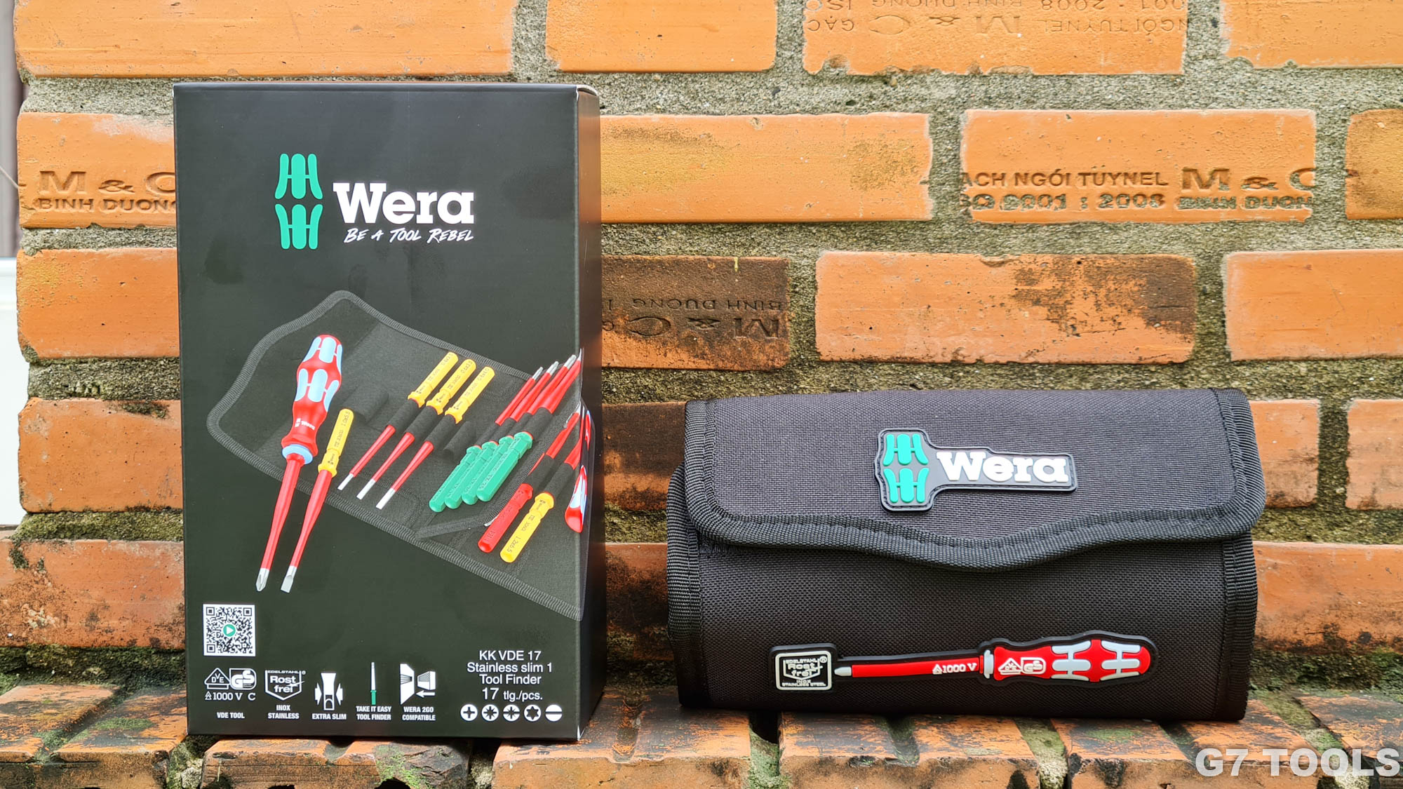 Bộ Tua Vít Wera VDE Thép Không Gỉ Extra Slim 17 Chi Tiết 006631