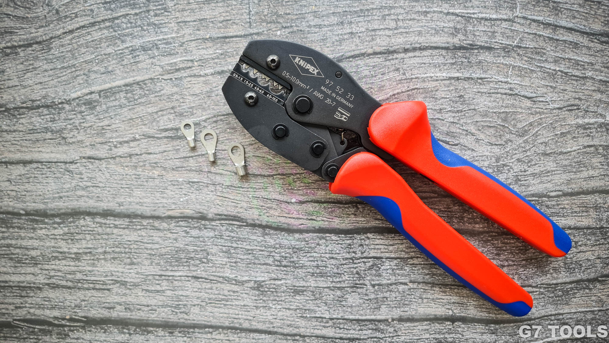 Kìm Bấm Cos Knipex PreciForce® 97 52 33 SB Ép Cos Nối Chân Thép