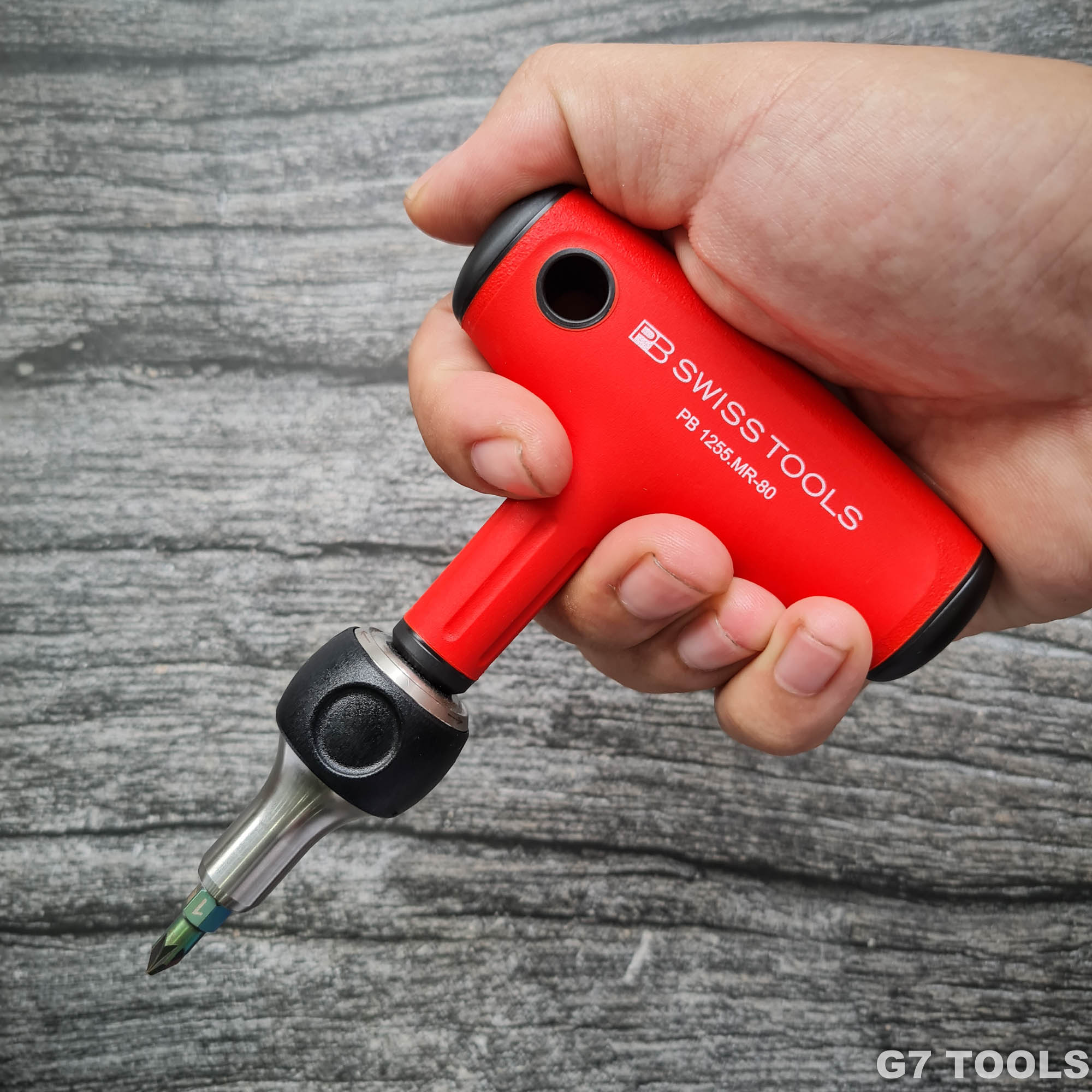 PB Swiss Tools 1255.MR-80 CBB Tua Vít Thanh Chữ T Đảo Chiều