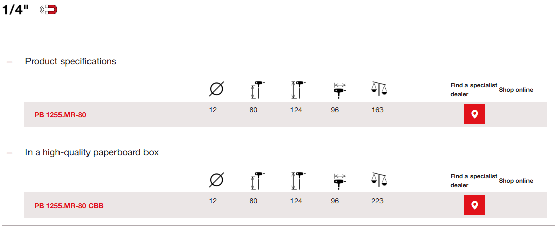 PB Swiss Tools 1255.MR-80 CBB Tua Vít Thanh Chữ T Đảo Chiều