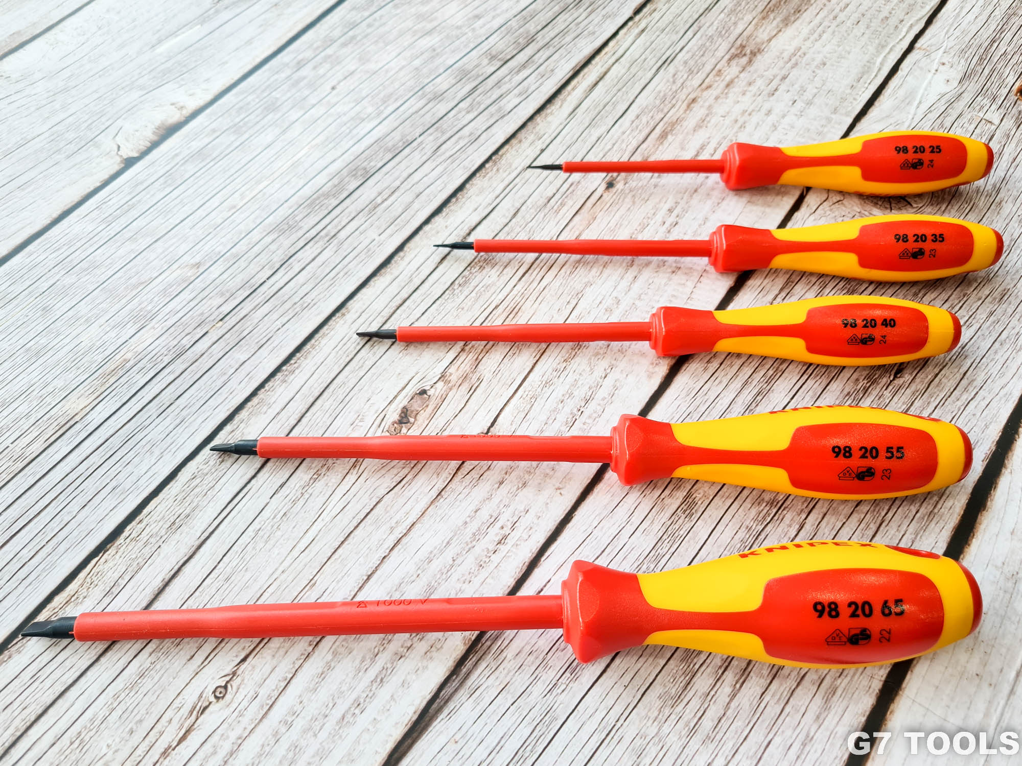Tua Vít Knipex 98 20 25 Mũi Dẹp 2.5mm Cách Điện 1000 Volt