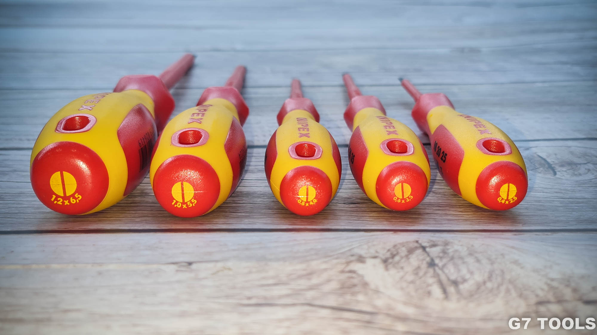 Tua Vít Knipex 98 20 25 Mũi Dẹp 2.5mm Cách Điện 1000 Volt