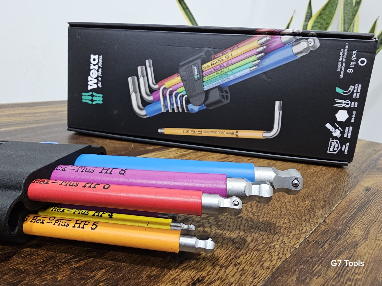 Wera 3950/9 Hex-Plus Multicolour HF Stainless 05022699001
