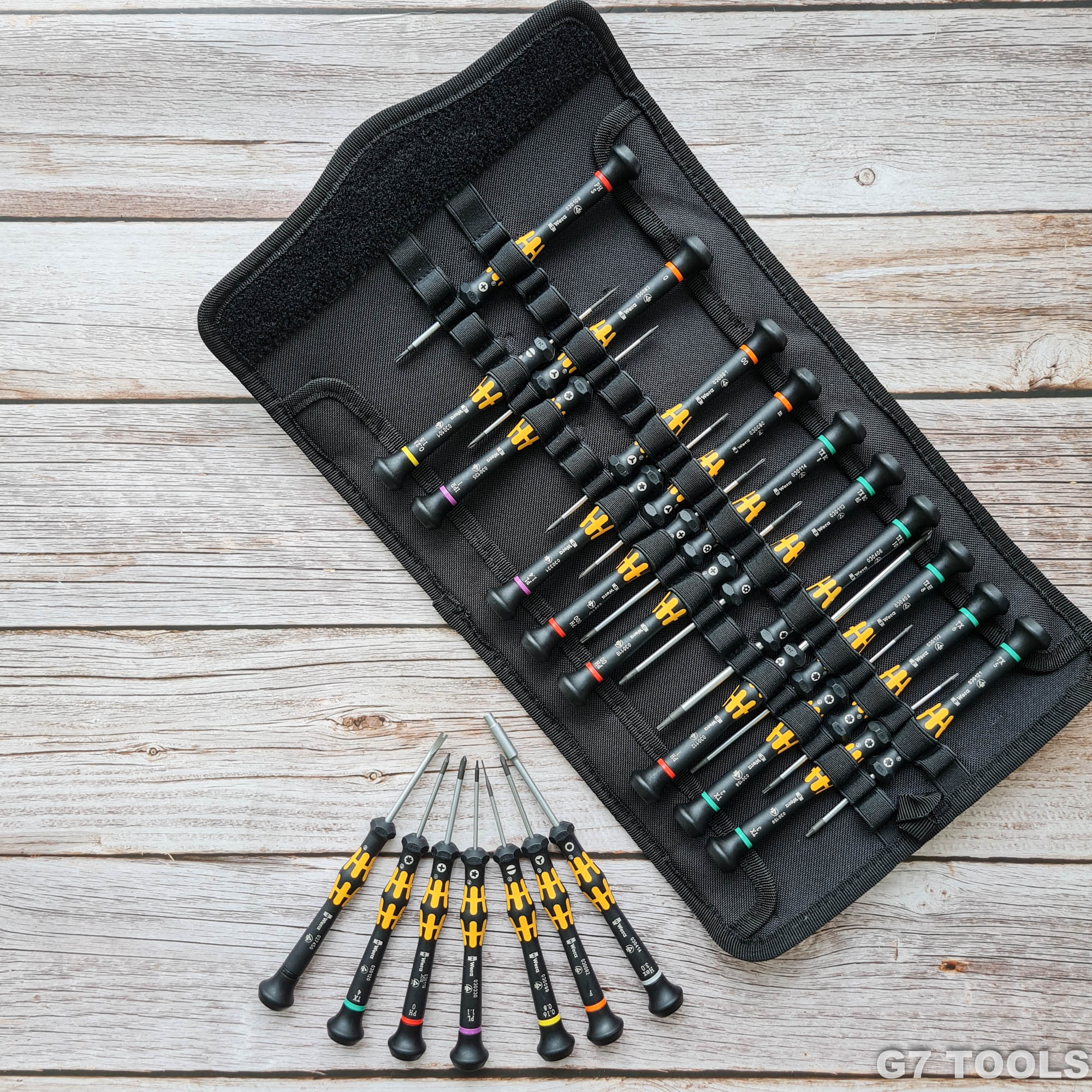 Wera 134019 - Bộ Tua Vít Mở Linh Kiện Kraftform ESD Micro Big Pack