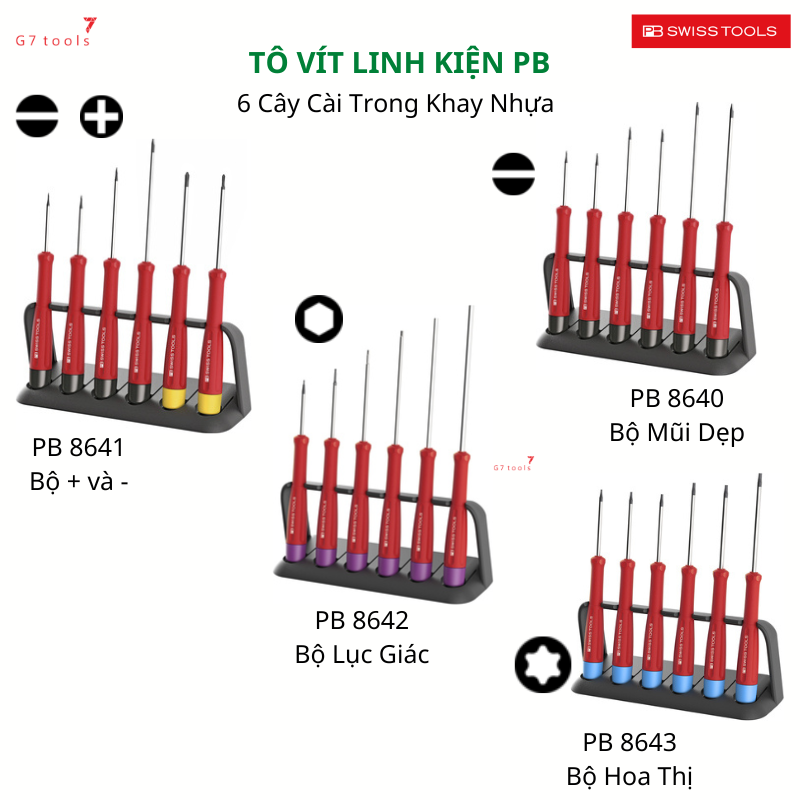 Tua vít linh kiện điện tử PB Swiss Tools