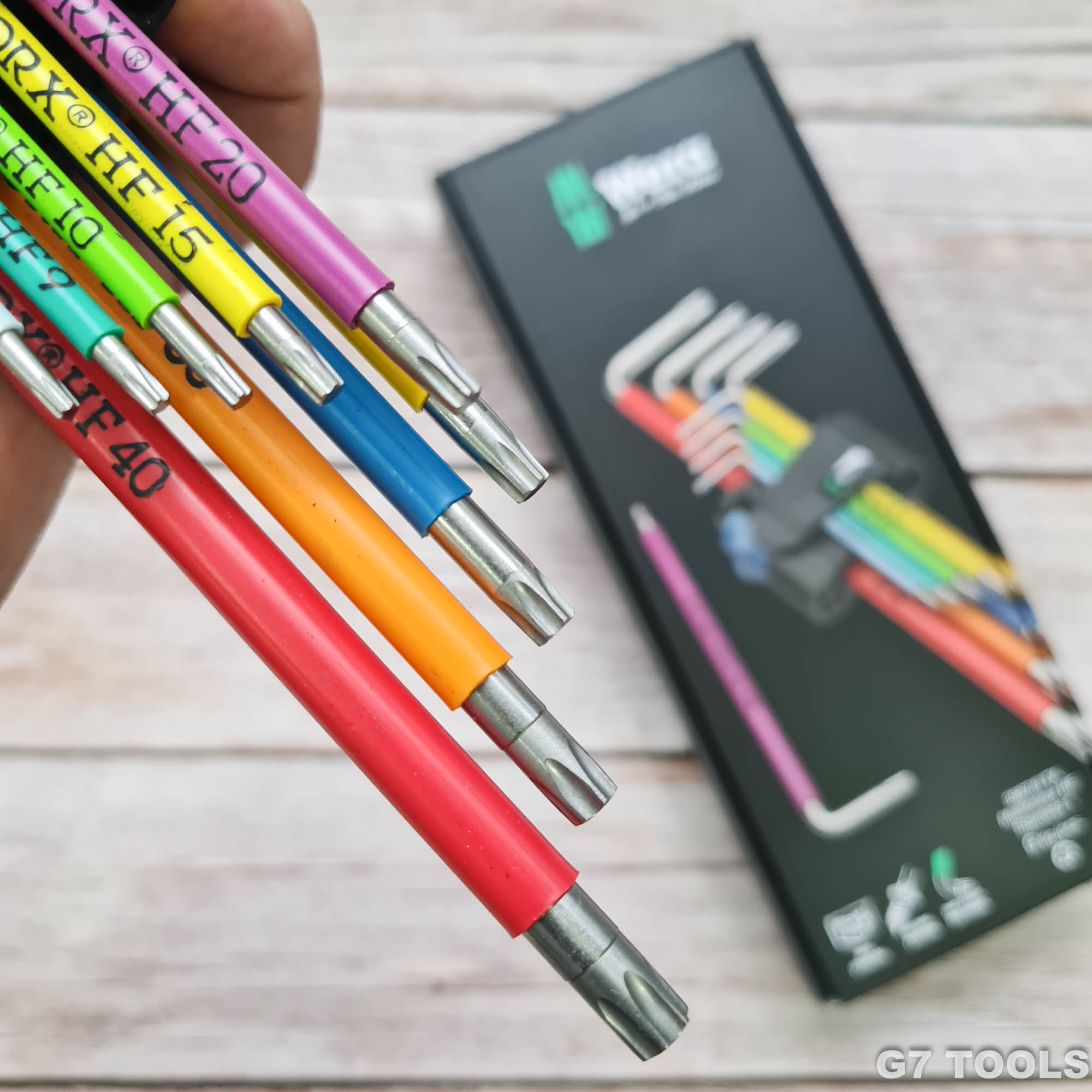 Bộ Wera 3967/9 TX Hoa Thị Torx 9 Chi Tiết Chất Liệu Thép Không Gỉ 022689