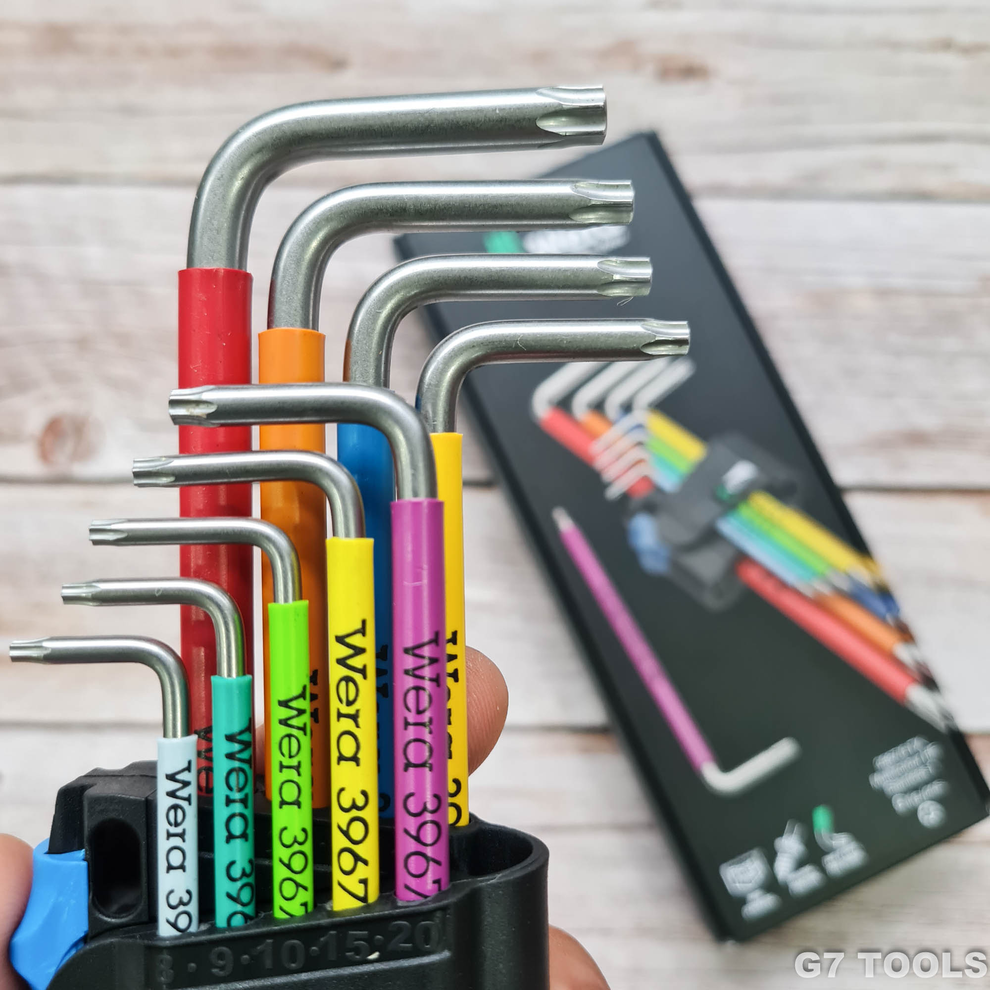 Bộ Wera 3967/9 TX Hoa Thị Torx 9 Chi Tiết Chất Liệu Thép Không Gỉ 022689