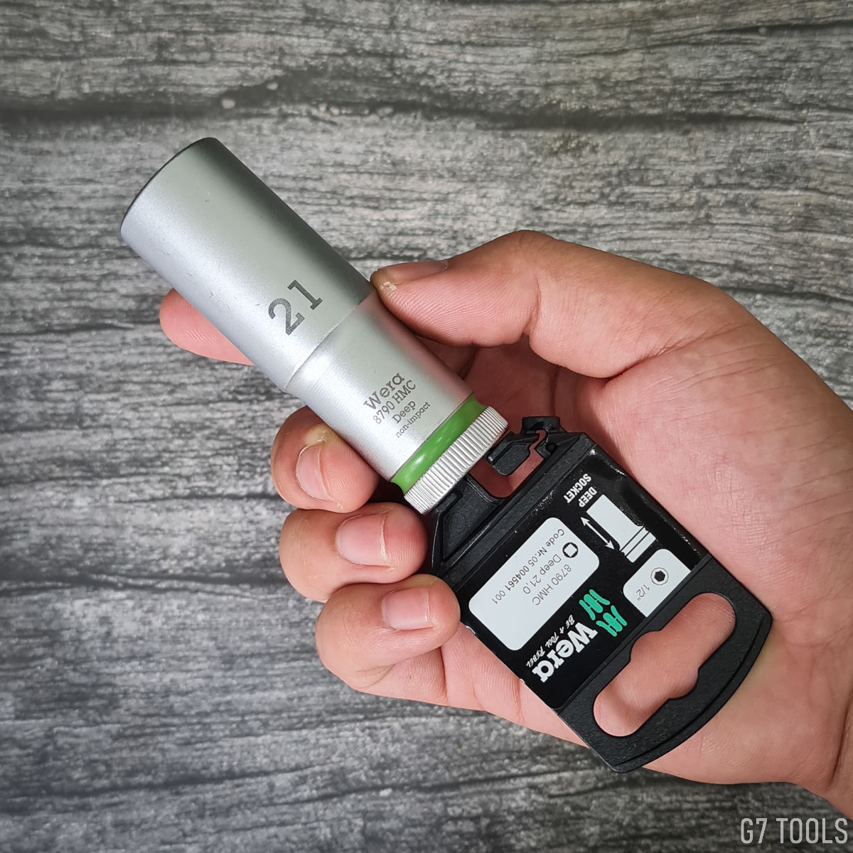 Wera Zyklop 8790 HMC Deep Khẩu 1/2" Size 21mm Mã Sản Phẩm 004561