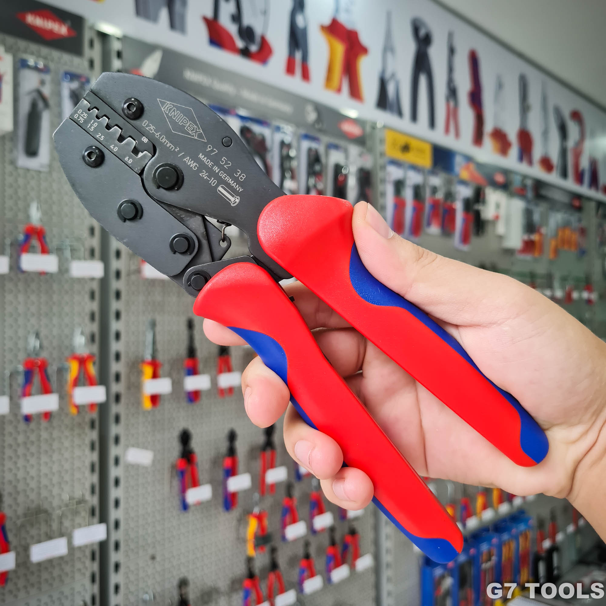 Kìm bấm ép cos Knipex PreciForce 97 52 38