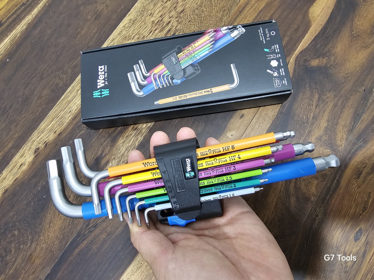 Bộ Lục Giác Wera 05 022699 001 Gắn Bi Gồm 9 Chi Tiết