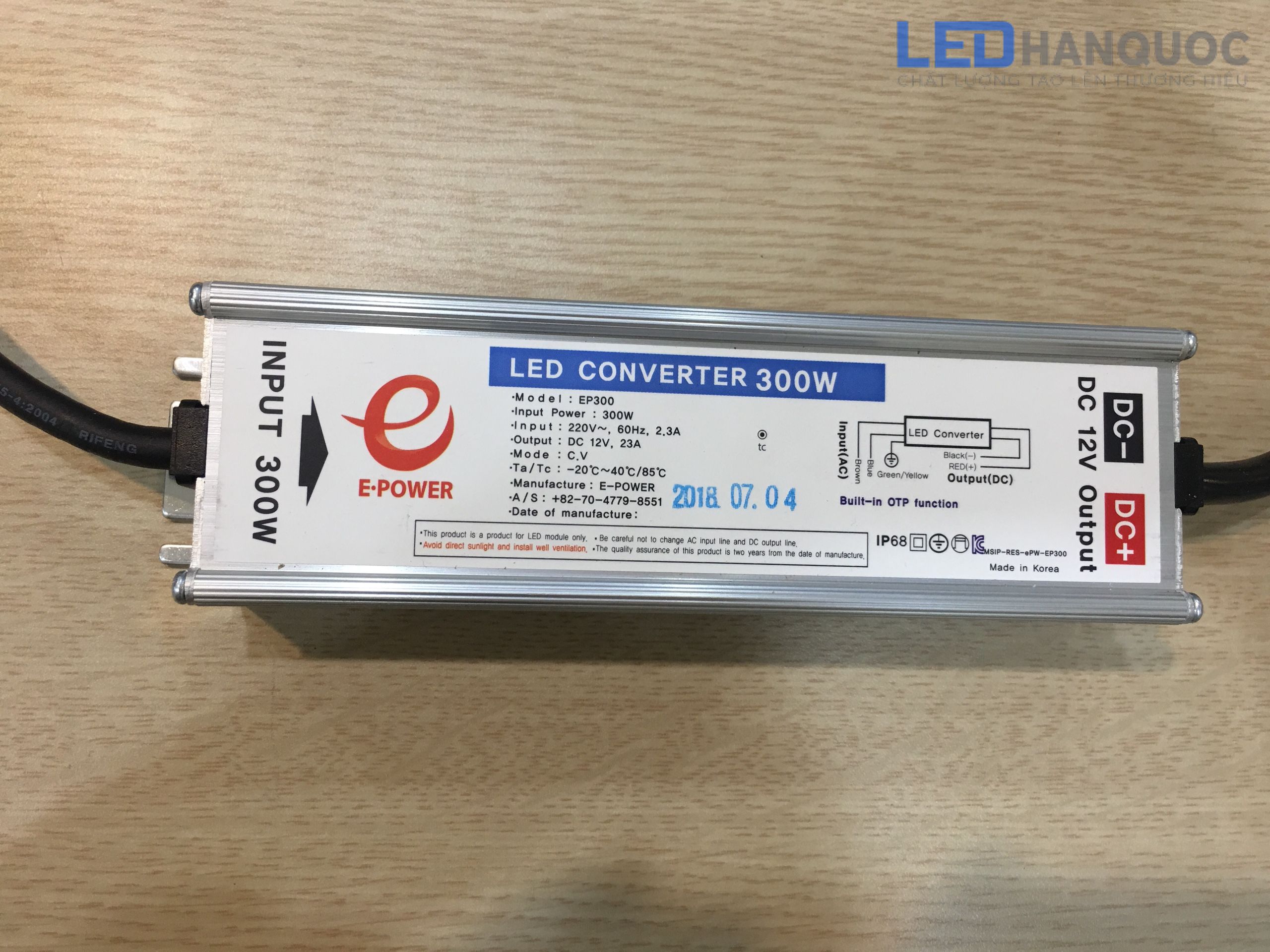bộ nguồn LED Hàn Quốc OMS-EP300F-12V