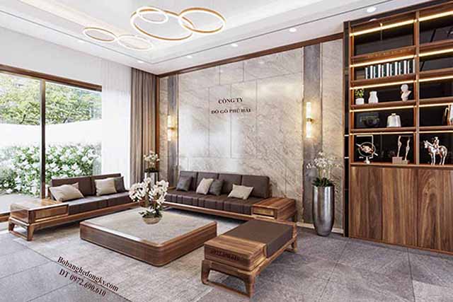 Bàn ghế sofa đặt đệm