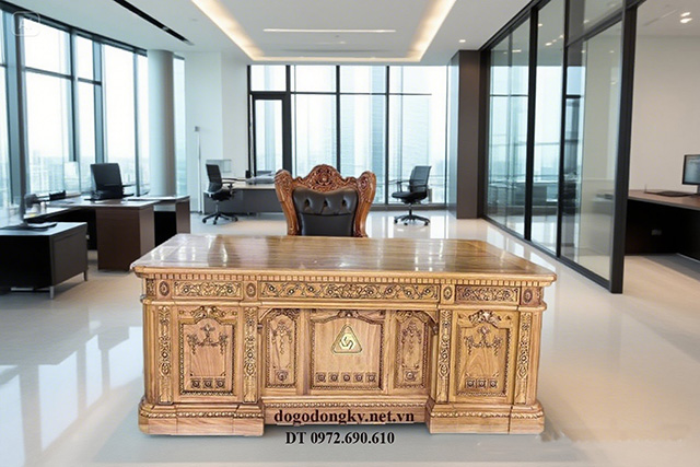 Bàn giám đốc gỗ tự nhiên
