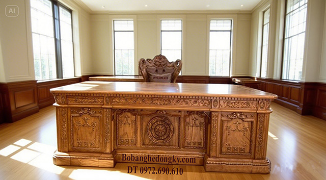 Bàn làm việc gỗ hương