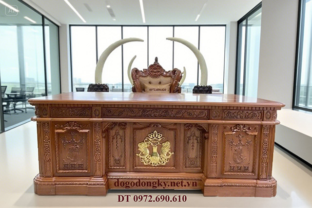 Bàn làm việc gỗ tự nhiên