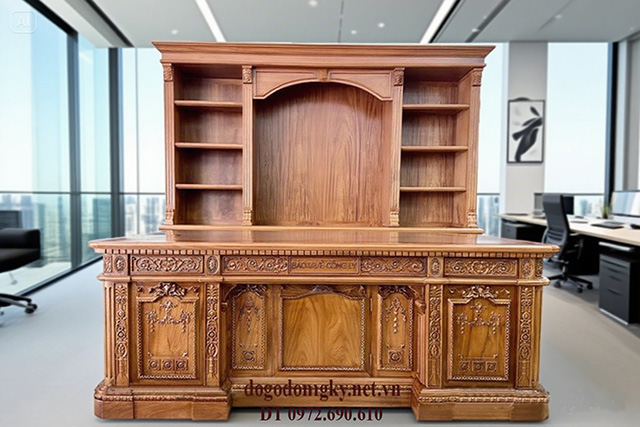 Bàn làm việc gỗ tự nhiên