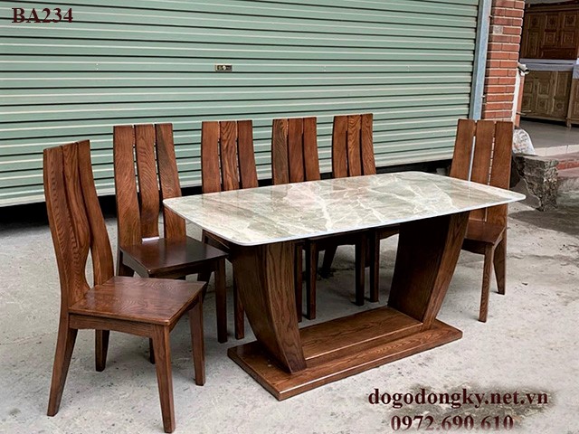 Bộ bàn ghế ăn 6 ghế