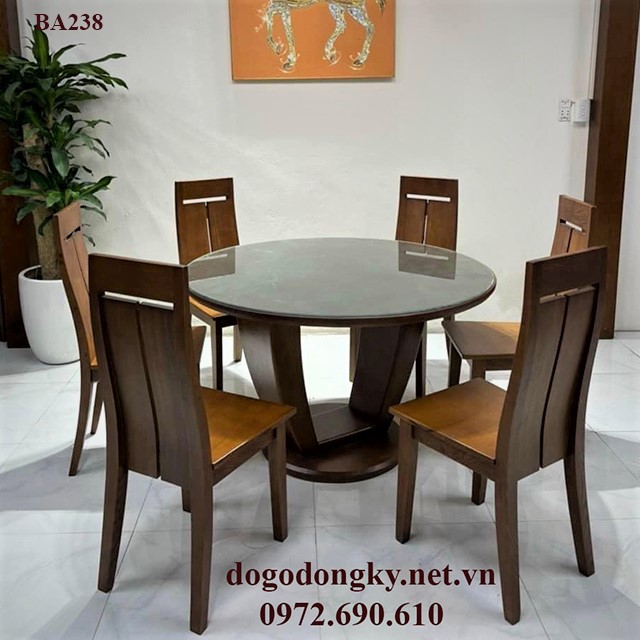 Bộ bàn ghế ăn gỗ sồi