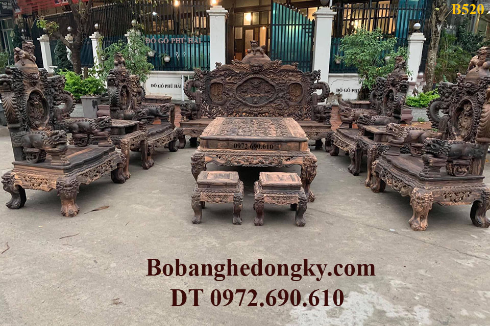 bo ban ghe cuu long bao dinh go mun