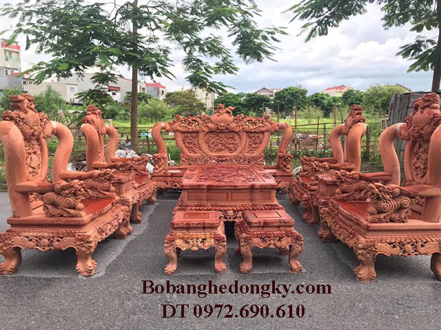 bộ bàn ghế đồng kỵ gỗ hương