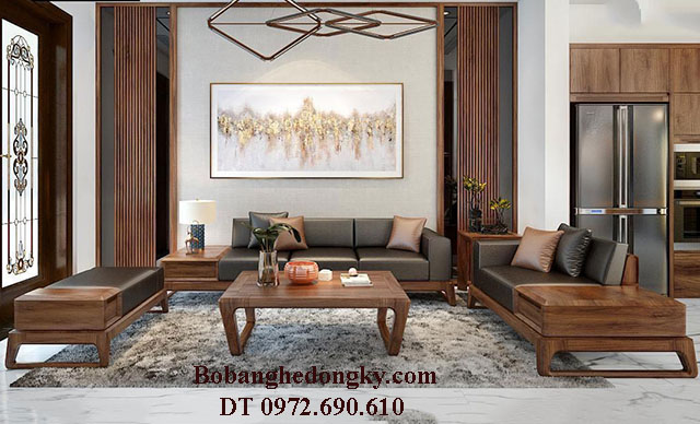 bộ bàn ghế gỗ có đệm