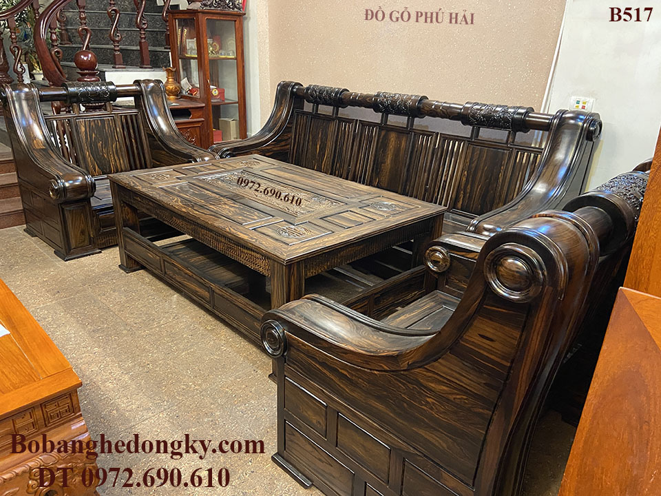 bo ban ghe go mun hoa