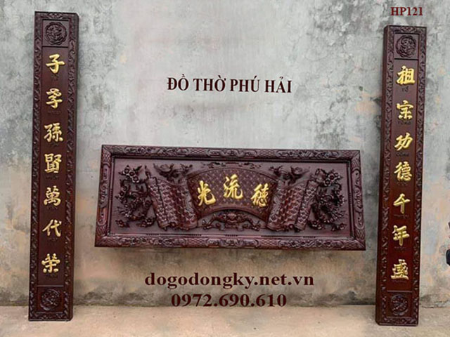 Hoành phi câu đối thờ gia tiên