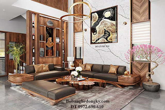 sofa phong khach go oc cho