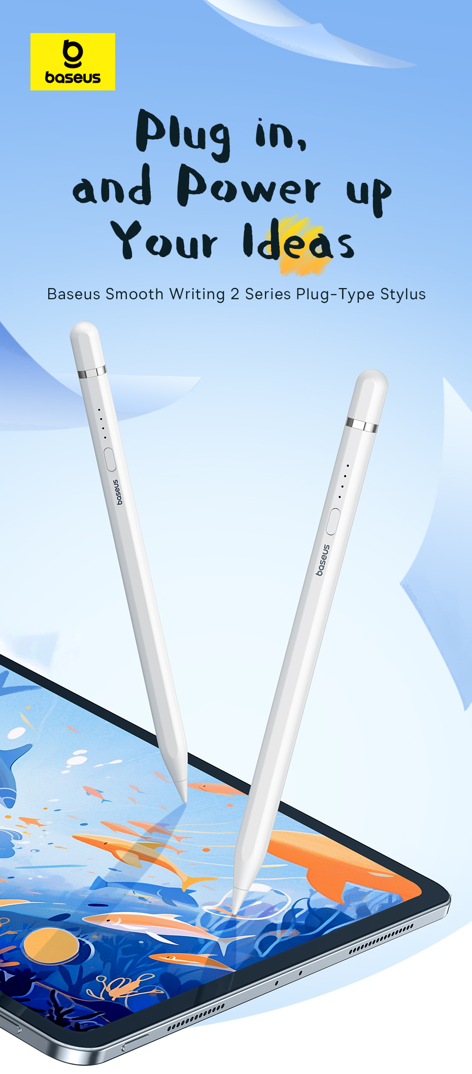 chube Bút Cảm Ứng Baseus Baseus Smooth Writing 2 Plug-Type