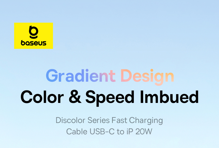 chube Cáp Sạc Nhanh C to Lightning Baseus Discolor Series 20W