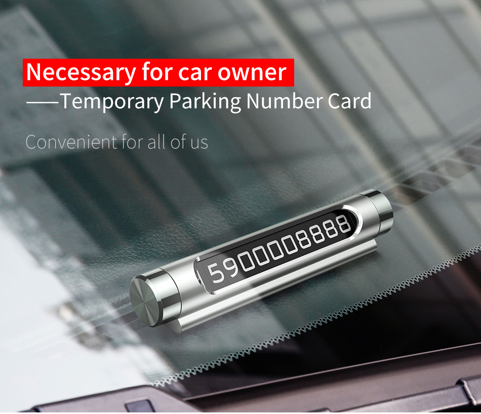 chube Bảng số điện thoại Baseus Metal Parking Card dùng cho xe hơi