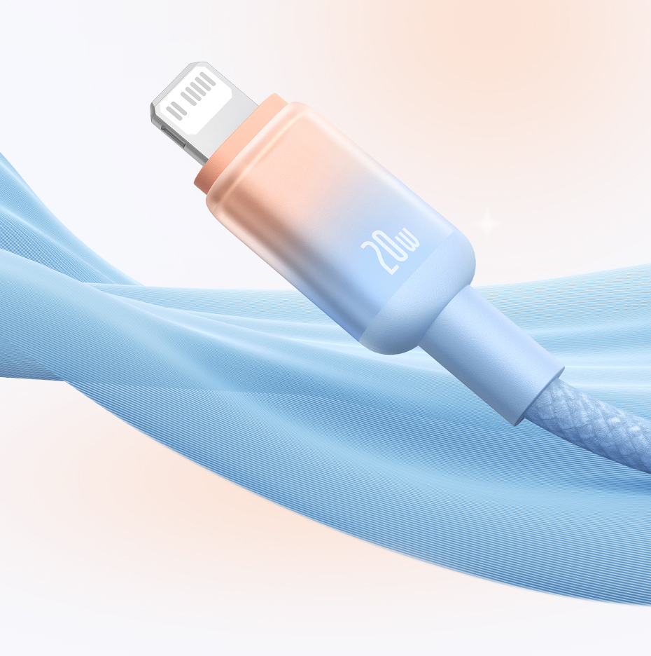 chube Cáp Sạc Nhanh C to Lightning Baseus Discolor Series 20W