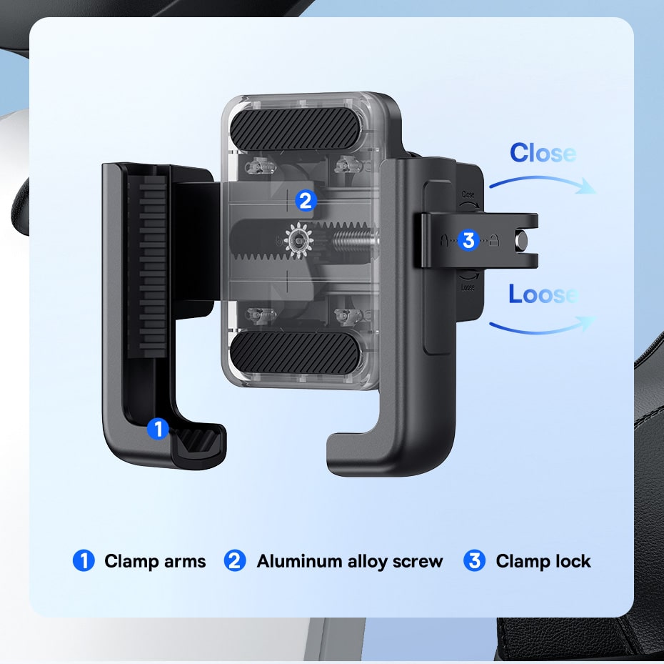 chube Đế Giữ Điện Thoại Xe Máy Baseus GoTrip Series Bike Phone Mount