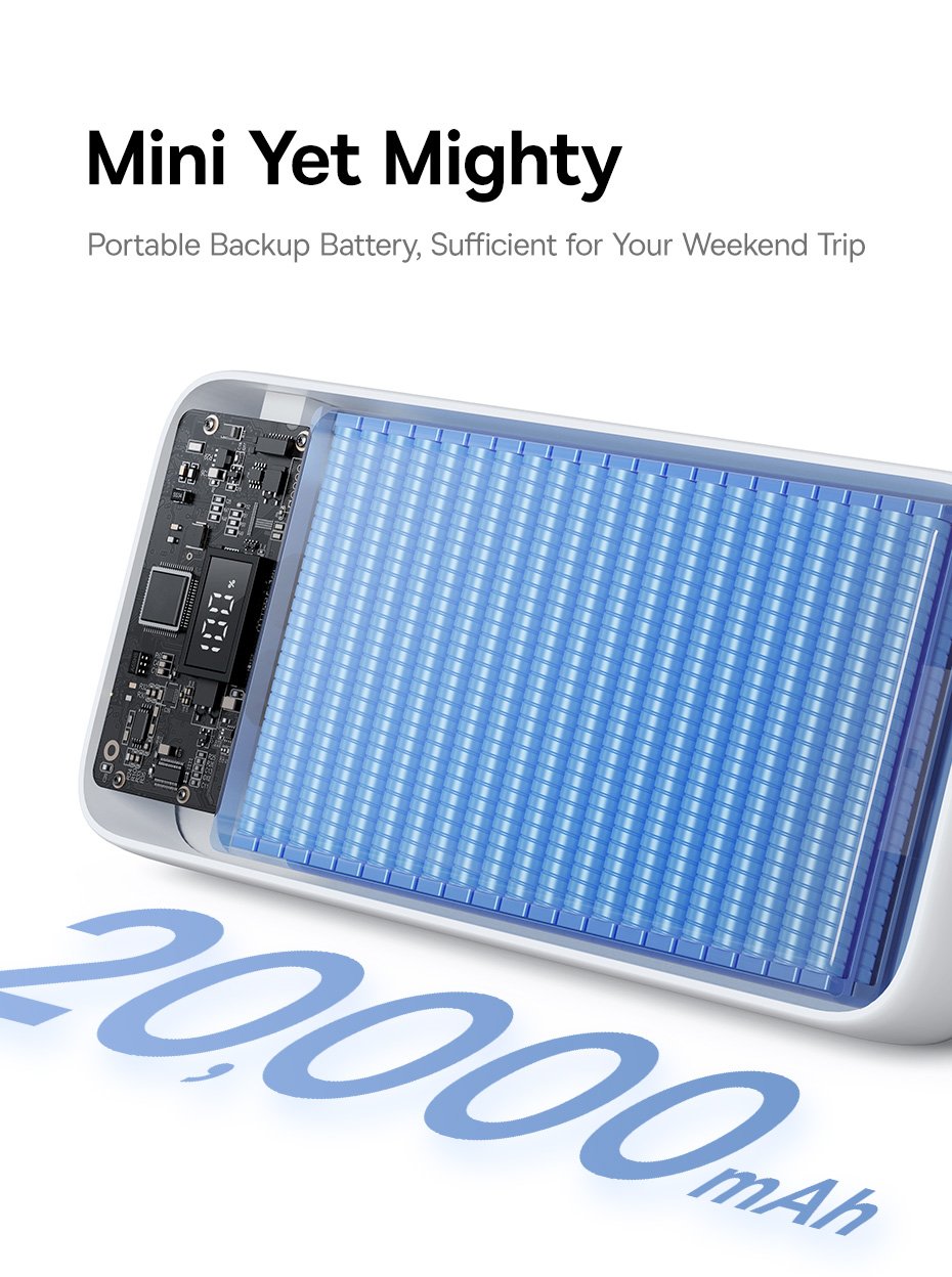 chube Pin sạc dự phòng Baseus Lipow Dual-Cable 22.5W 20000mAh