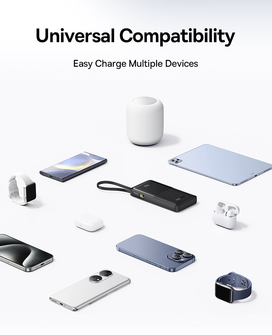 chube Backup Battery with cable Baseus Bipow2 10000mAh/20000mah 20W