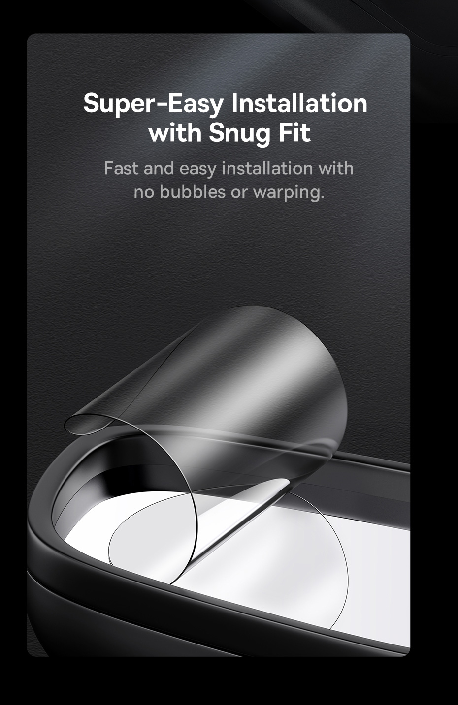 chube Phim chống nước gương chiếu hậu Baseus ClearSight Clear, gói 2