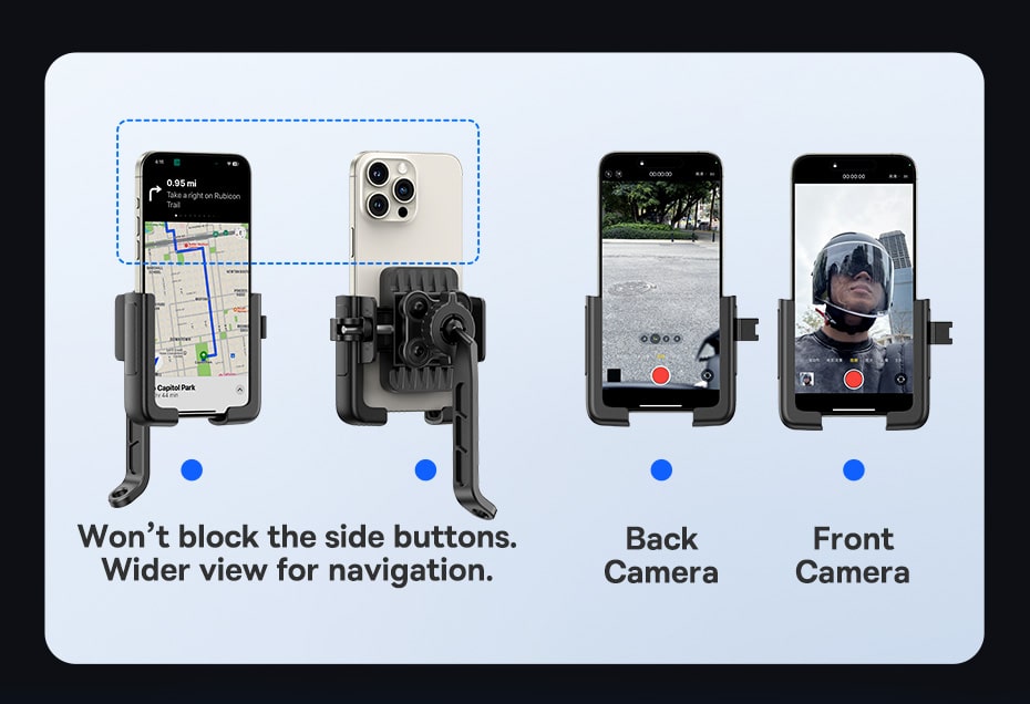 chube Đế Giữ Điện Thoại Xe Máy Baseus GoTrip Series Bike Phone Mount