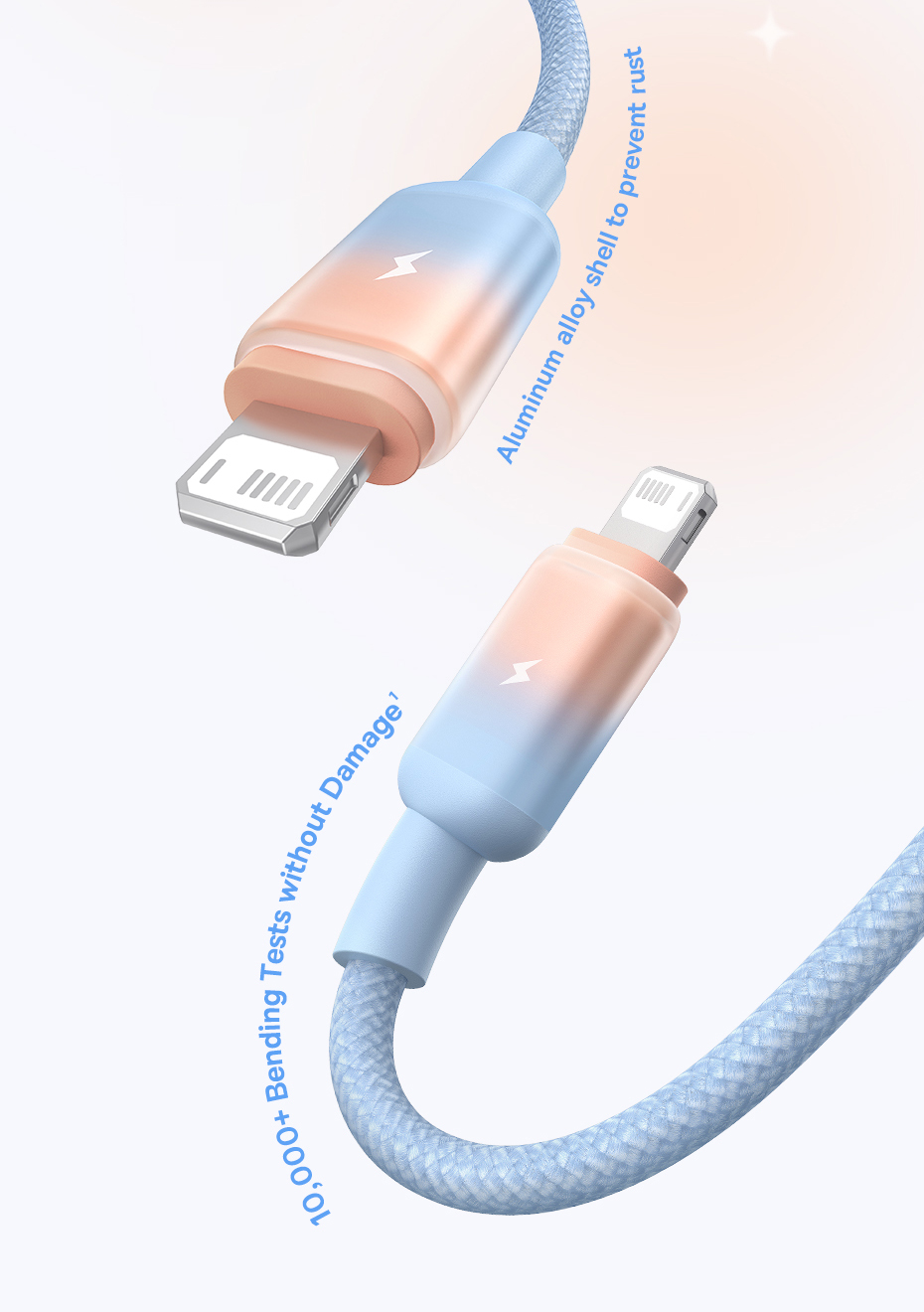 chube Cáp Sạc Nhanh USB to Lightning Baseus Discolor Series 2.4A