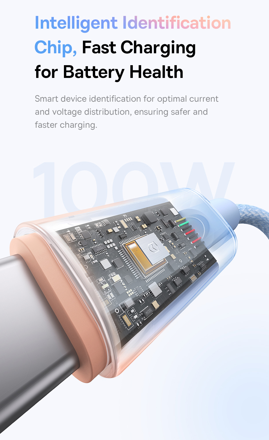 chube Cáp Sạc Nhanh USB to Type-C Baseus Discolor Series 100W