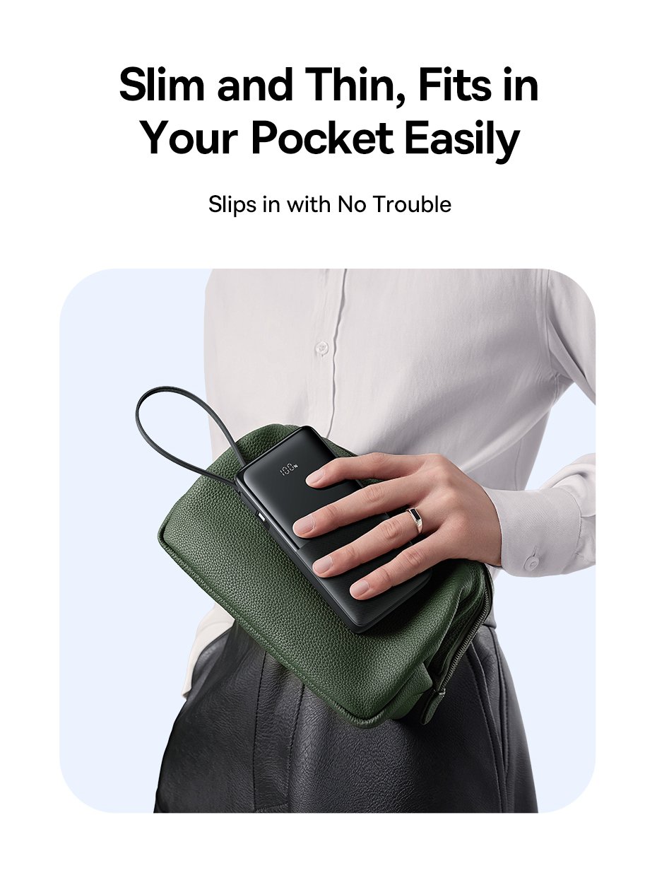 chube Backup Battery with cable Baseus Bipow2 10000mAh/20000mah 20W