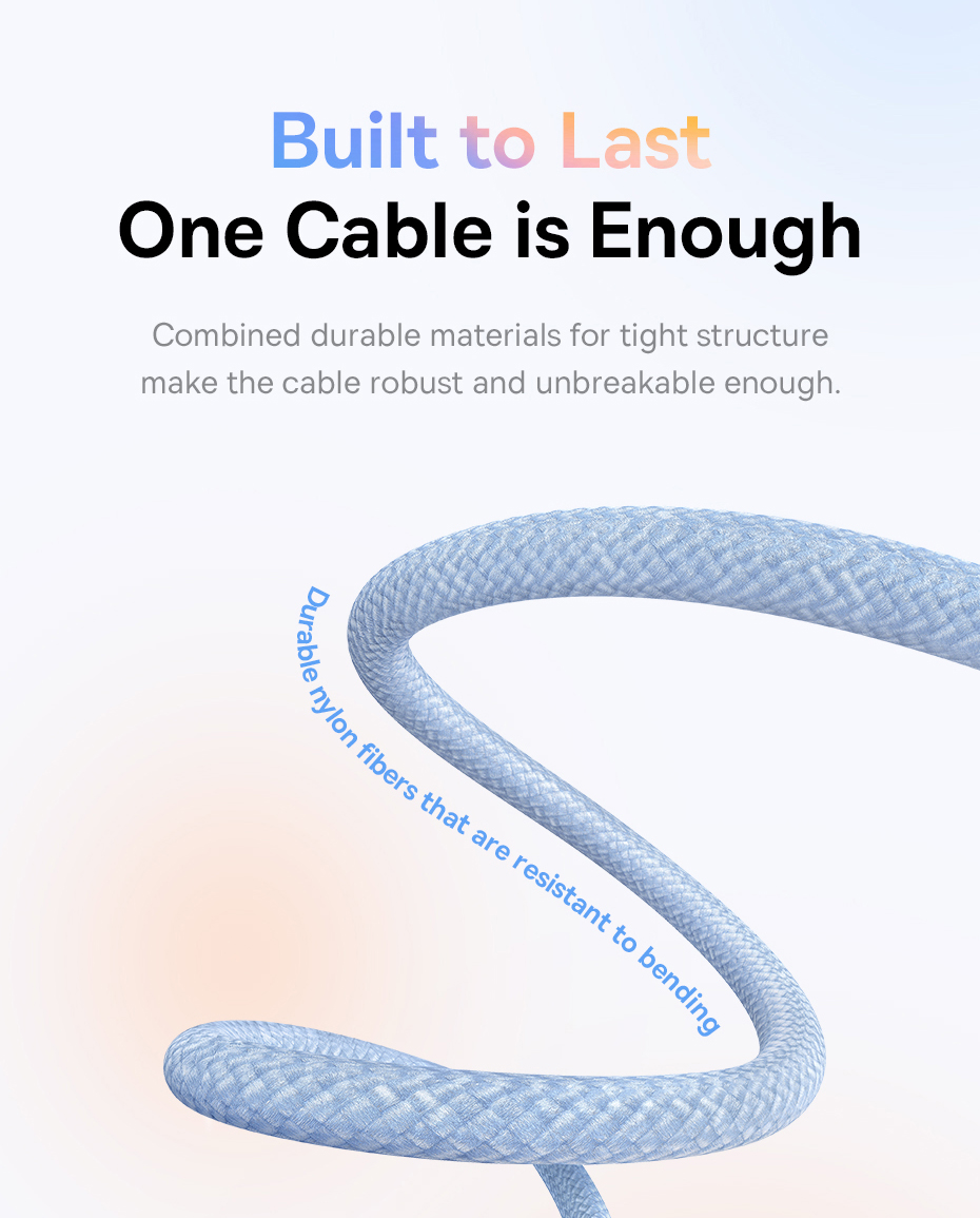 chube Cáp Sạc Nhanh C to Lightning Baseus Discolor Series 20W
