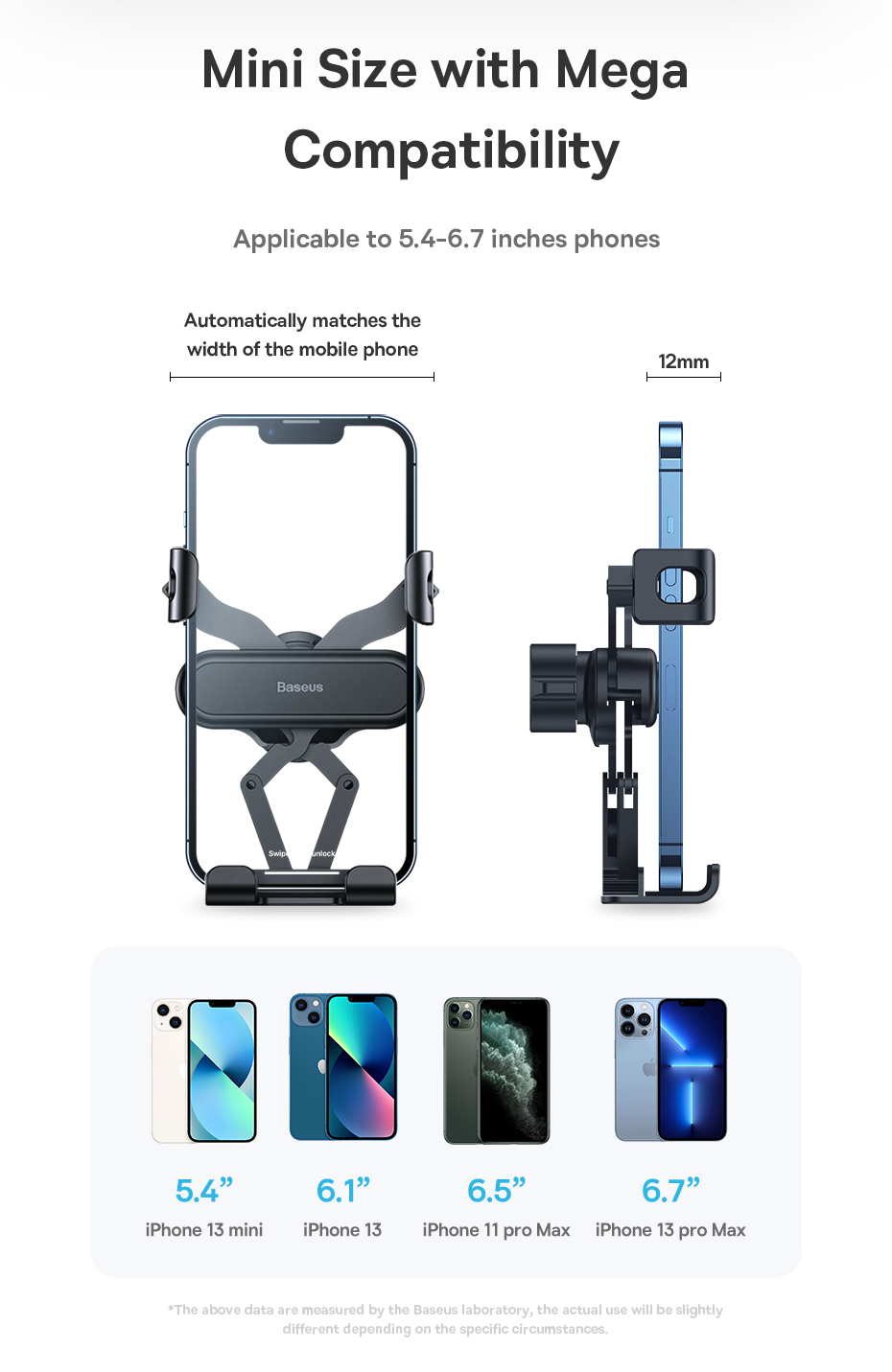 chube Giá đỡ điện thoại trên ô tô Baseus Gravity Air Vent