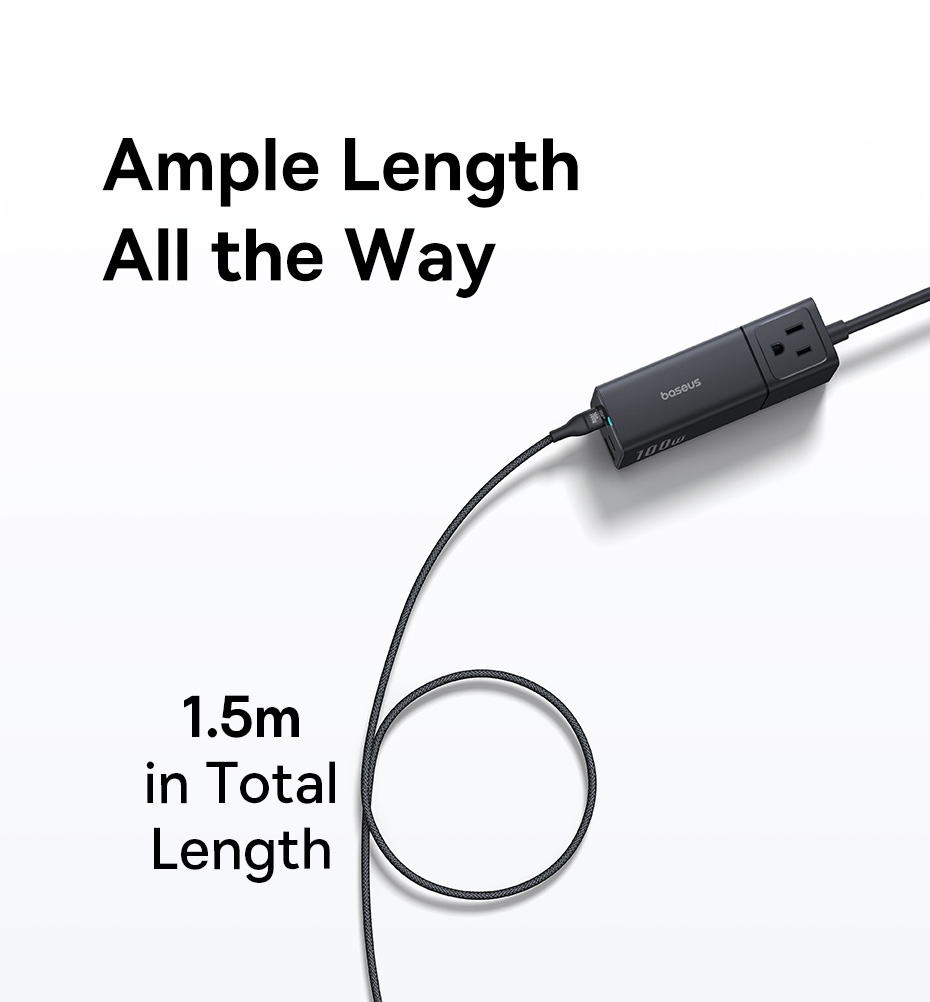 chube Cáp sạc nhanh 1 for 3 Baseus Flash Series 3 100W C to C+C+L