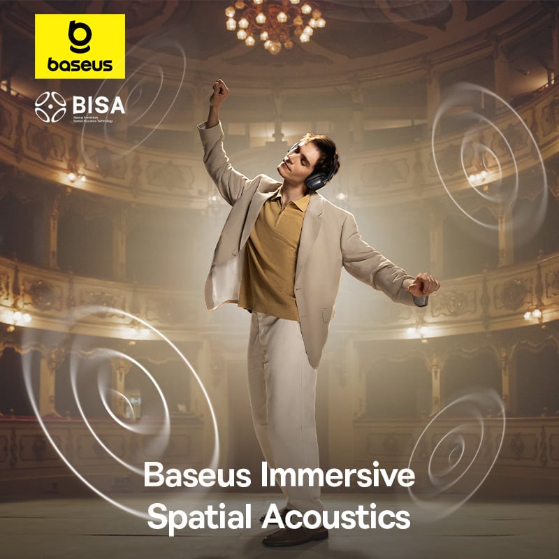 chube Tai Nghe Chụp Tai Không Dây Baseus Bowie H1s